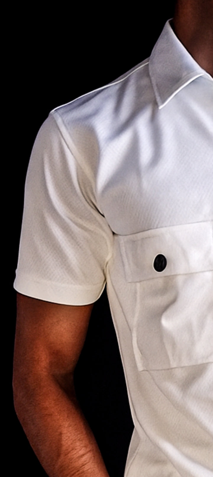 New Safari Honeycomb Waffle Design Tracksuit Set (Button shirt+Trouser) • Ice White