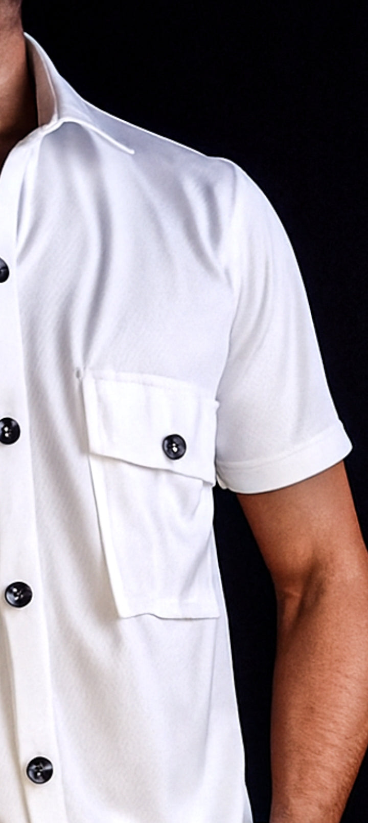 New Safari Honeycomb Waffle Design Tracksuit Set (Button shirt+Trouser) • Ice White